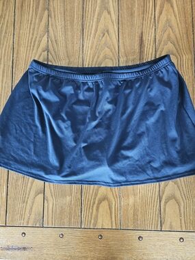 🌹2/$18 Baltex Women’s Navy Swim Skirt with Elastic Waist, Size 18